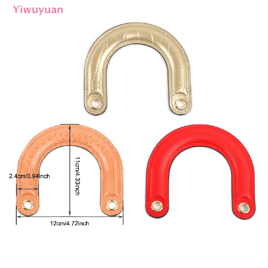 < Yiwuyuan > Túi Xách Da PU Hình Bán Nguyệt Có Tay Cầm Màu Trơn Thay Thế Cho Nữ Mới