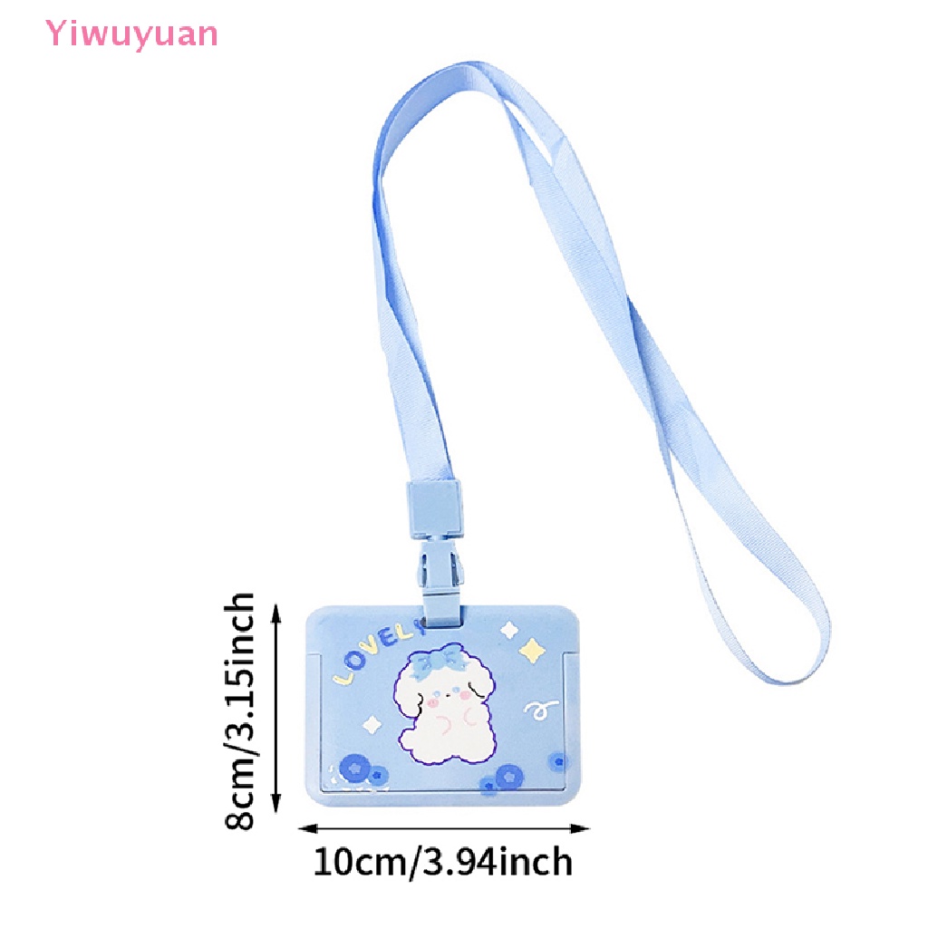 Ví Đựng Thẻ Có Dây Đeo In Hình Gấu Dễ Thương Cho Nữ
