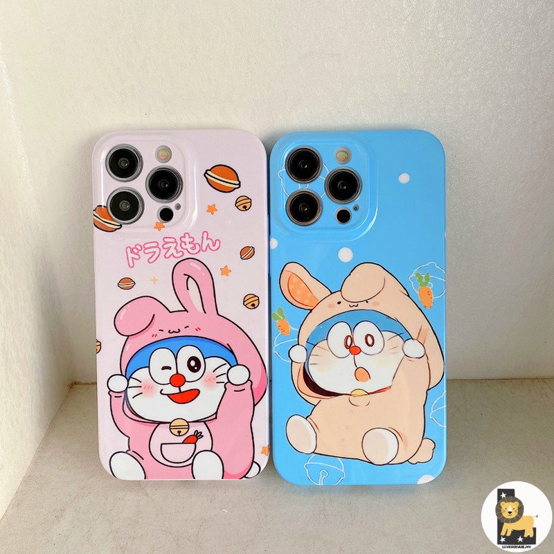 Ốp Điện Thoại Cho iPhone 14 13 12 11 Pro Max XR X Xs 8 7 Plus Anime Nhật Bản Doraemon Vỏ Bảo Vệ Ống Kính