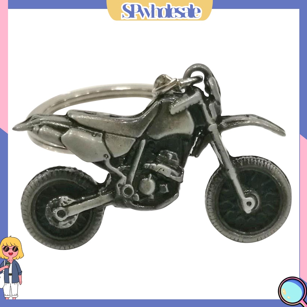 <SPwholesale> Bộ 2 Móc Khóa Hợp Kim Hình Xe Mô Tô