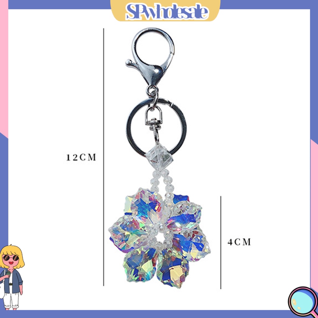 <SPwholesale> Giá Đỡ Chìa Khóa Hình Bông Tuyết Pha Lê Ba Chiều Trang Trí Xe Hơi Thân Thiện Với Môi Trường
