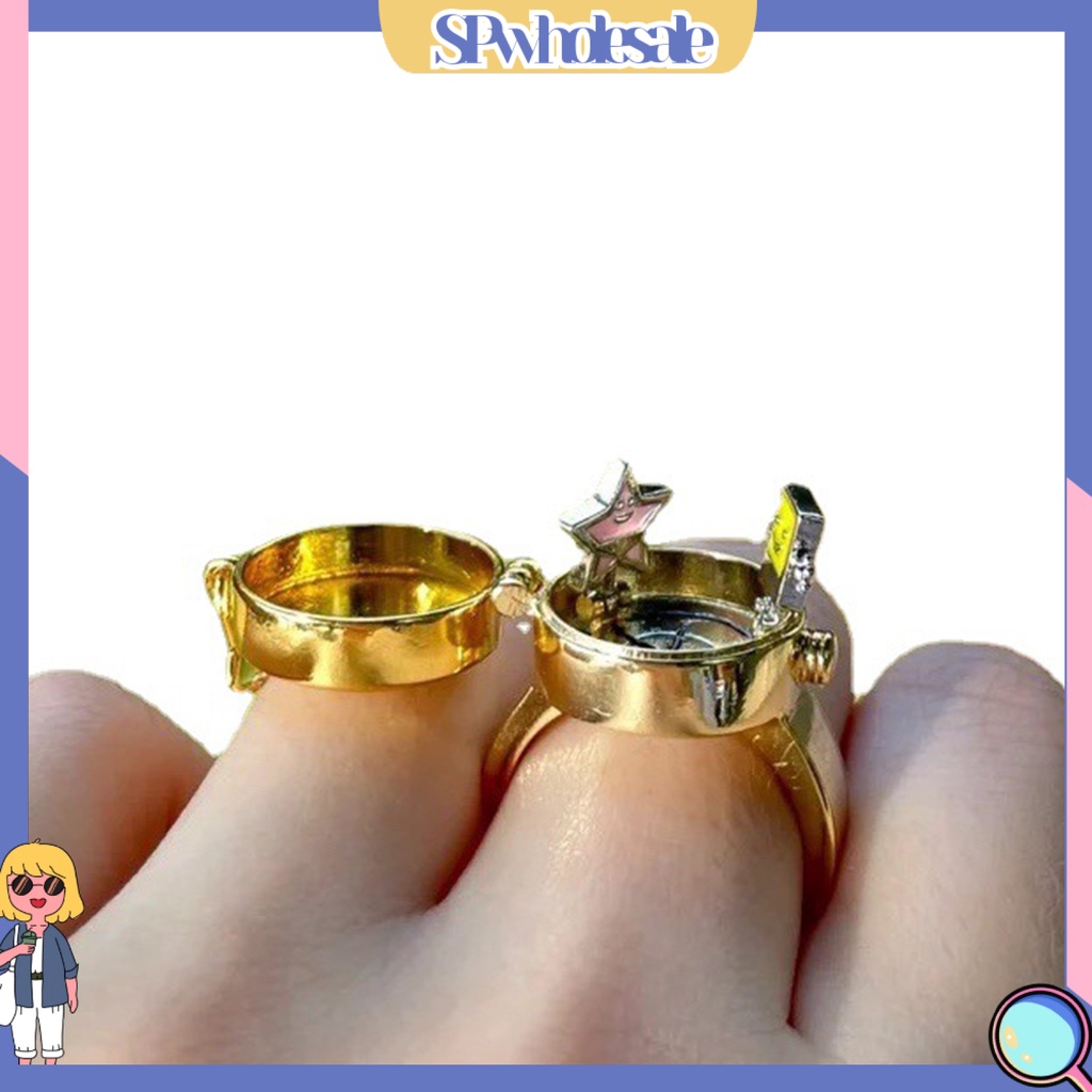 <SPwholesale> Nhẫn Hở Hình Ngôi Sao Hoạt Hình Có Thể Điều Chỉnh Trang Sức Hàng Ngày