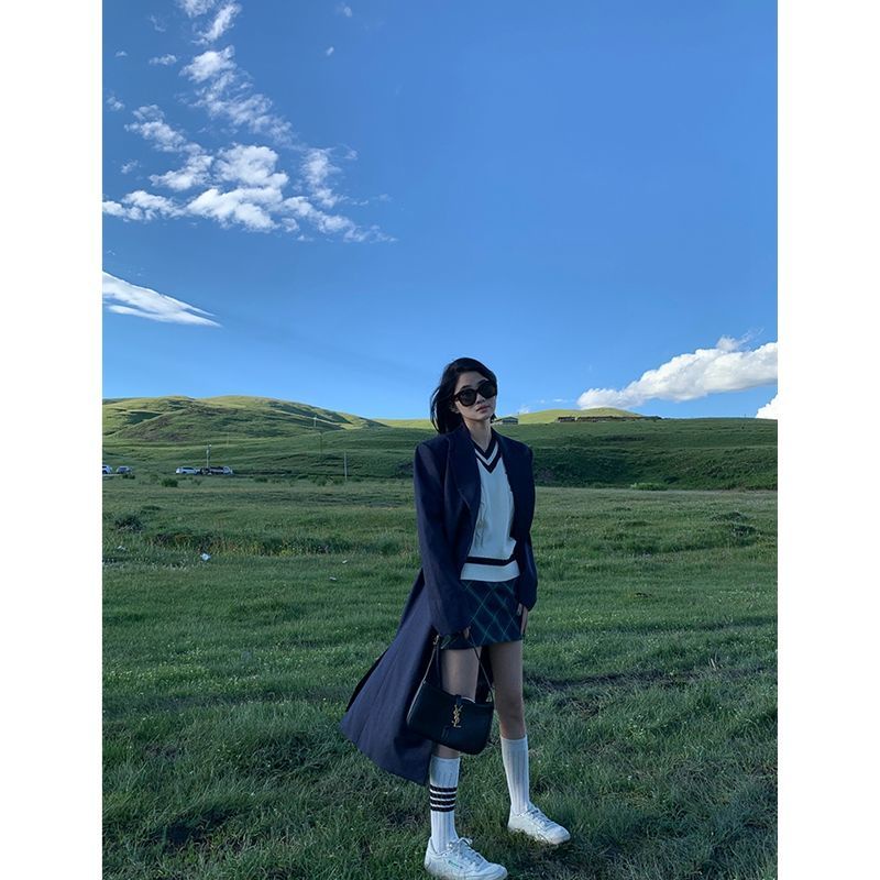 Chân váy Chân váy jean Chân Váy Bò váy nữ Chân Váy Chữ A 2023 New Style AP2106