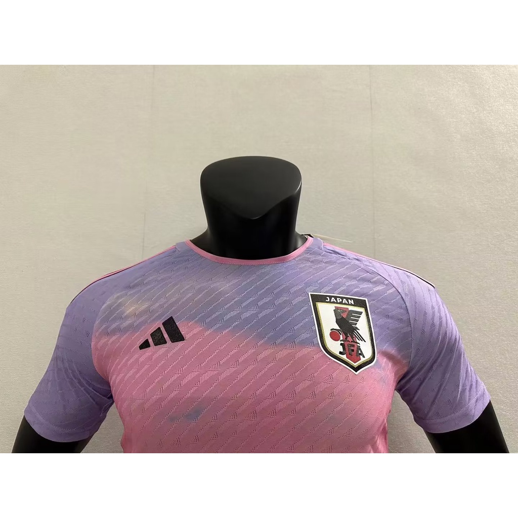 Áo Thun Bóng Đá Tay Ngắn Phiên Bản Nhật Bản Màu Hồng / Xanh Dương 2324