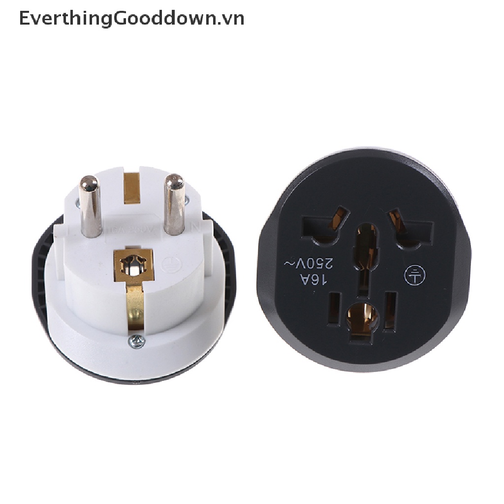 Phích Cắm Chuyển Đổi UK US AU Sang EU AC 16A Tiện Dụng