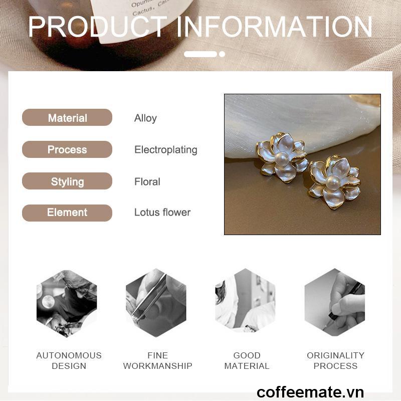 【coffeemate】⚡Khuyên Tai Hoa Vintange 3 Phong Cách Thanh Lịch Cho Nữ