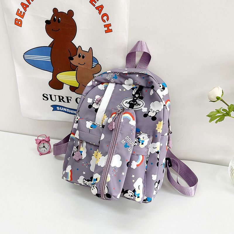 Ba Lô Đa Năng Sức Chứa Lớn In Họa Tiết Mickey Disney Thời Trang Cho Nữ