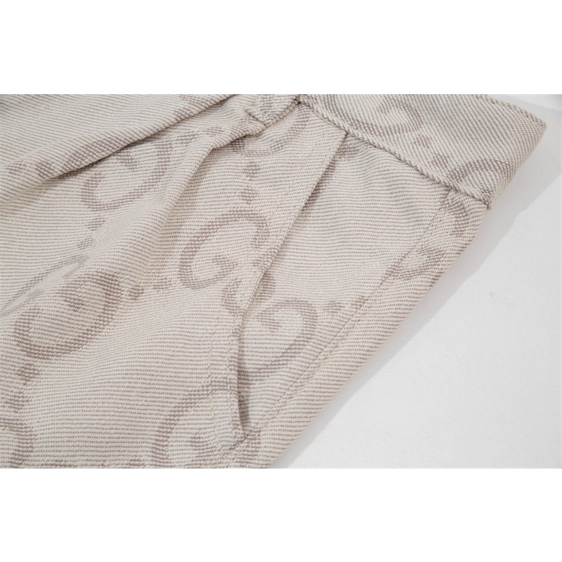 Quần Short Denim Lưng Thun In Họa Tiết Toàn Bộ Chữ G Cá Tính Cho Nam Nữ