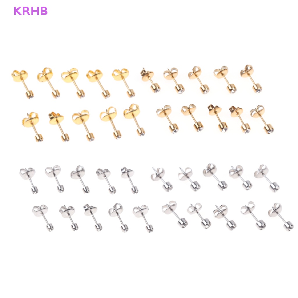 Set 10 Hoa Tai Kiểu Dáng Đơn Giản Thời Trang Mới