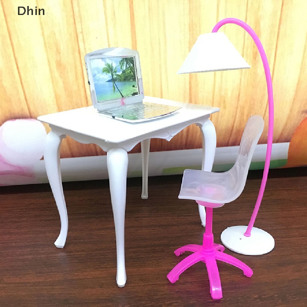 Bộ 4 Mô Hình Đèn Bàn Máy Tính Đồ Chơi Cho Nhà Búp Bê