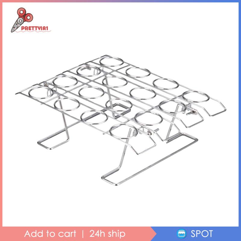 1 Giá Đỡ Trưng Bày Bánh Cupcake / Kem Hình Nón 16 Ngăn Có Thể Tái Sử Dụng Cho Đi Dã Ngoại