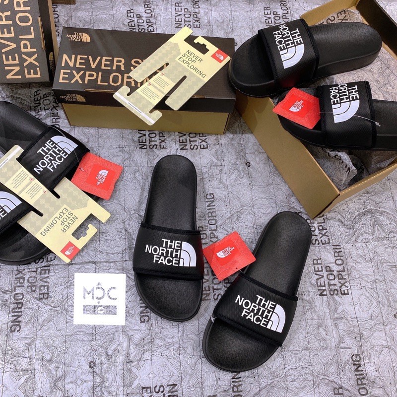 *HÀNG CHÍNH HÃNG* DÉP THE NORTH FACE BLACK WHITE CỰC HOT HIT