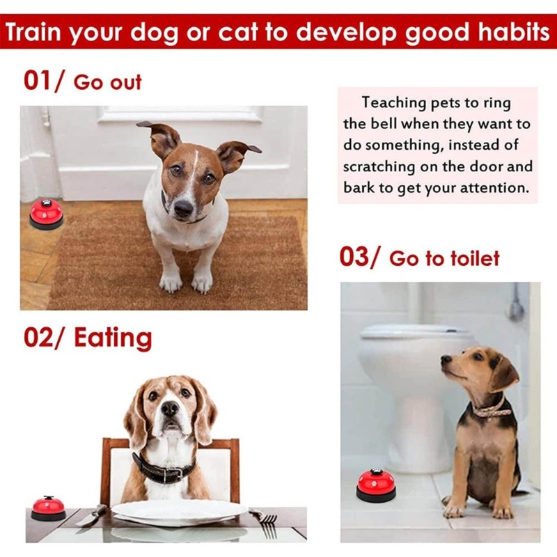 Chuông Huấn Luyện Chó Mèo Gắn Cửa Ra Vào Đi Vệ Sinh Tiện Dụng