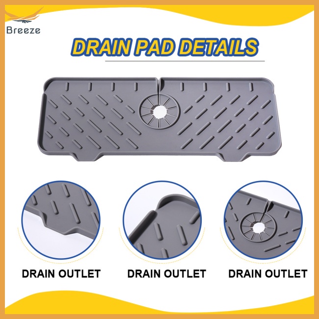 Set 2 Đệm Silicone Gắn Vòi Nước Rửa Chén