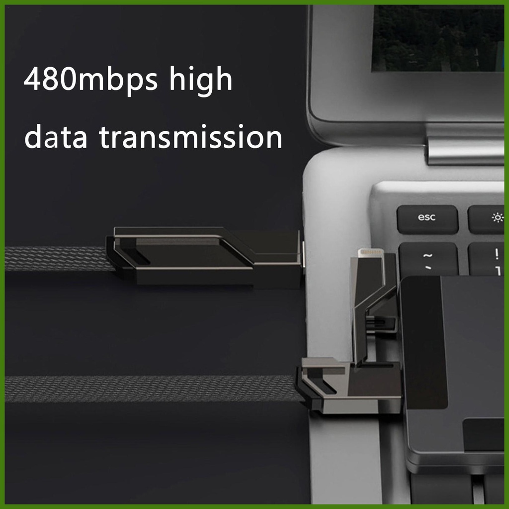 Dây Cáp Sạc Nhanh 100W 4 Trong 1 Type-C PD Cho Điện Thoại Di Động / Máy Tính Xách Tay / rdavn rdavn