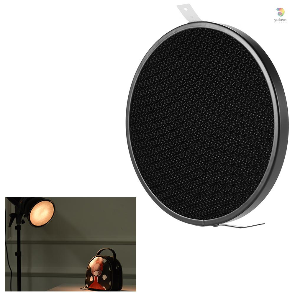 Đĩa Khuếch Tán Ánh Sáng Chuẩn Hình Tổ Ong 16.8cm 30 Độ 7 "Cho Đèn Phản Quang Tiêu Chuẩn