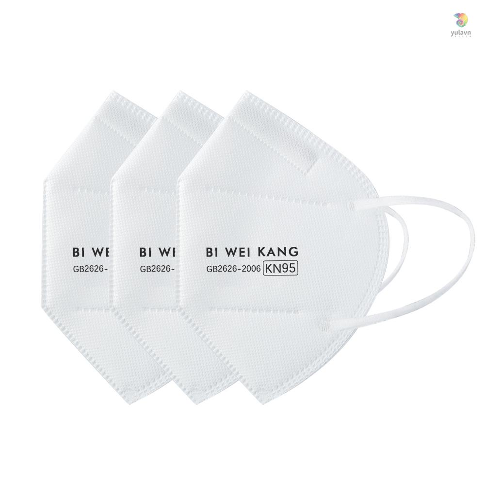 Set 10 Khẩu Trang KN95 Bằng Vải Không Dệt Mềm Mại Thoáng Khí Chống Bụi