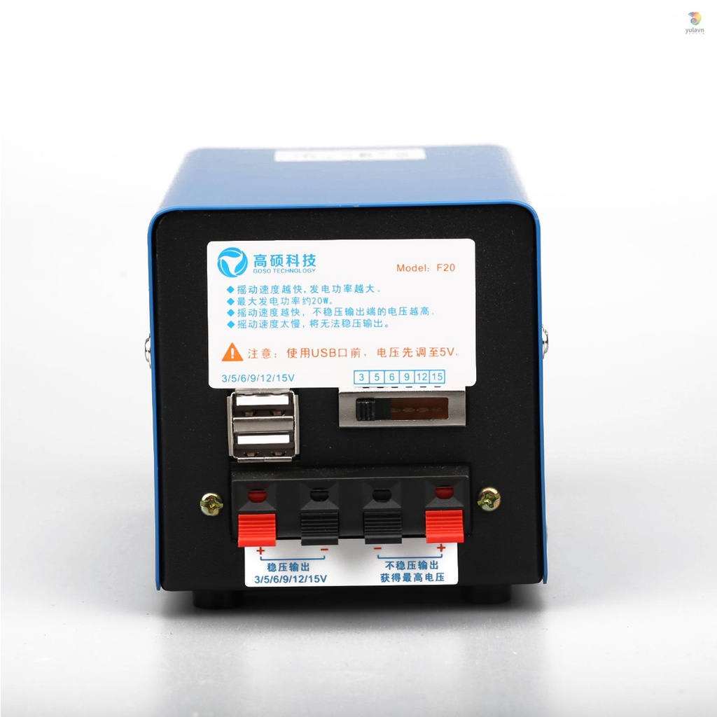 Tay Quay Dynamotor Sạc USB Công Suất Cao Chuyên Dụng Cho Hoạt Động Ngoài Trời