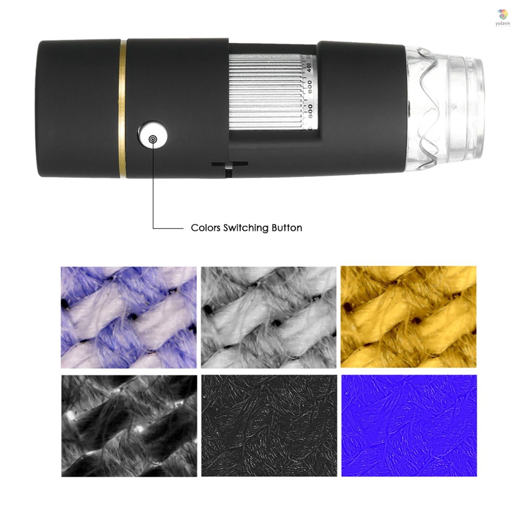 Kính Hiển Vi Kỹ Thuật Số 1000X USB Phóng Đại 8 Đèn LED Có Chức Năng OTG Có Giá Đỡ