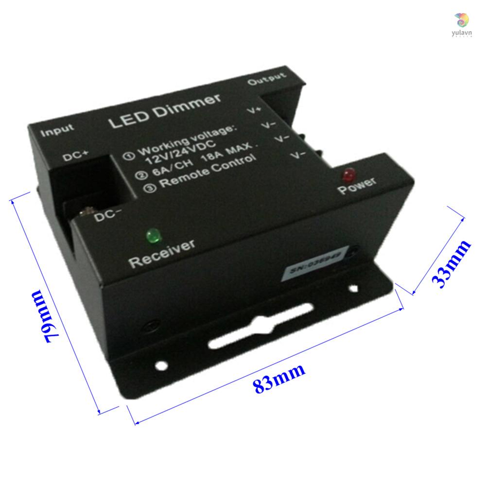 Công Tắc Điều Chỉnh Độ Sáng Đèn LED DC 12V-24V 18A PWM