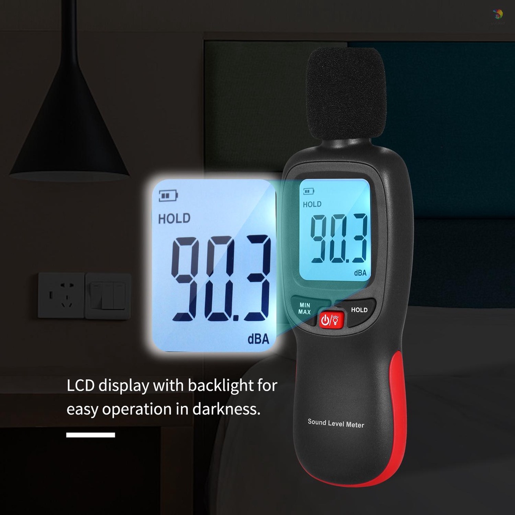 Thiết Bị Đo Tiếng Ồn Mini Màn Hình LCD 30-130dB Chuyên Dụng