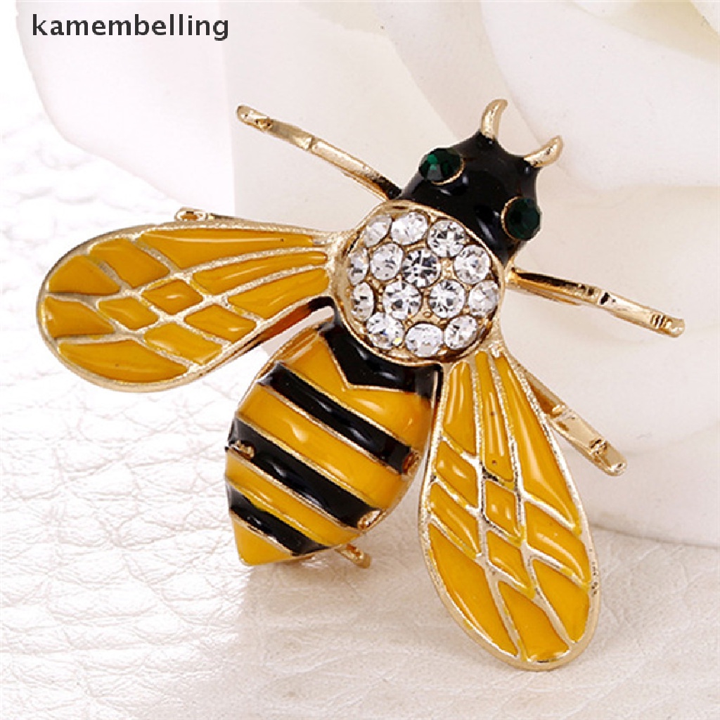 Ghim Cài Áo Hình Chú Ong Nhỏ Đính Đá Pha Lê Thanh Lịch Cho Nữ
