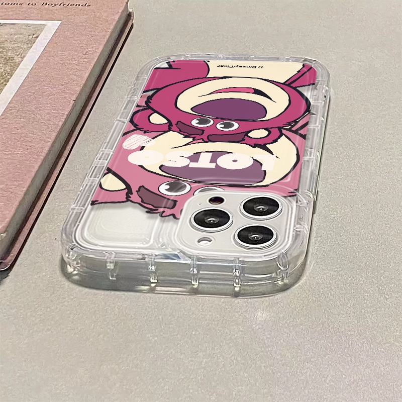 Ốp Điện Thoại TPU Silicon Mềm Trong Suốt Chống Sốc In Hình Gấu Cho Iphone 14 13 12 11 Pro Max XS XR X 8 7 + Plus