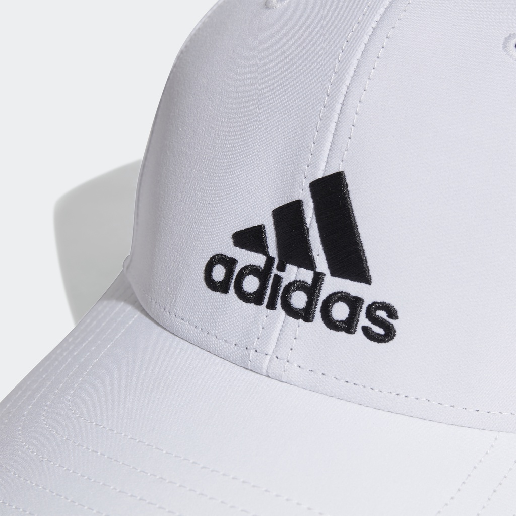 Adidas Phong cách sống Mũ bóng chày thêu nổi siêu nhẹ Unisex trắng GM6260
