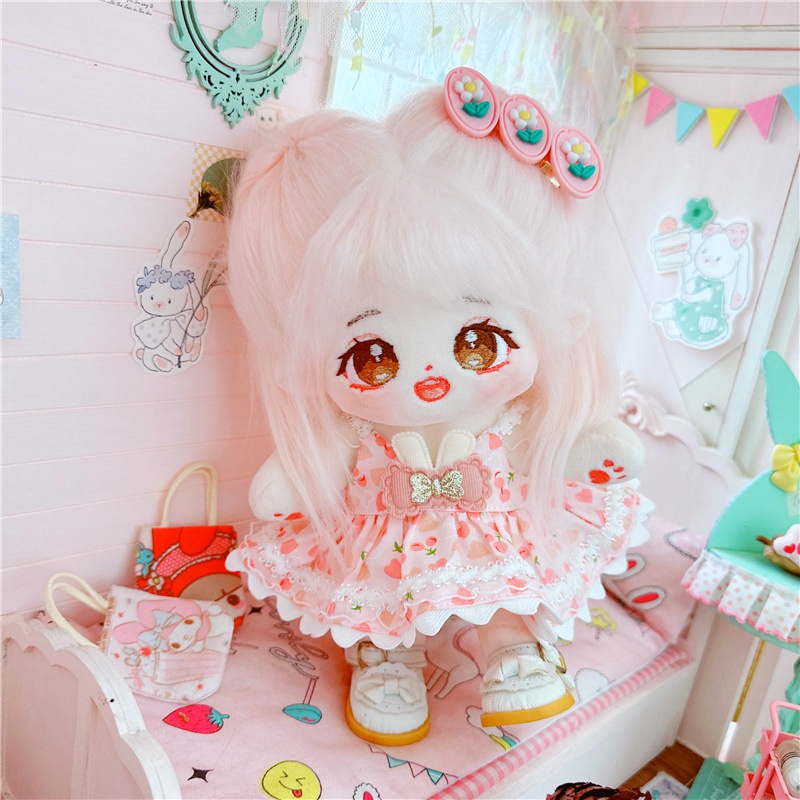 Búp Bê Nhồi Bông Cotton 20cm Xinh Xắn Dành Cho Bé