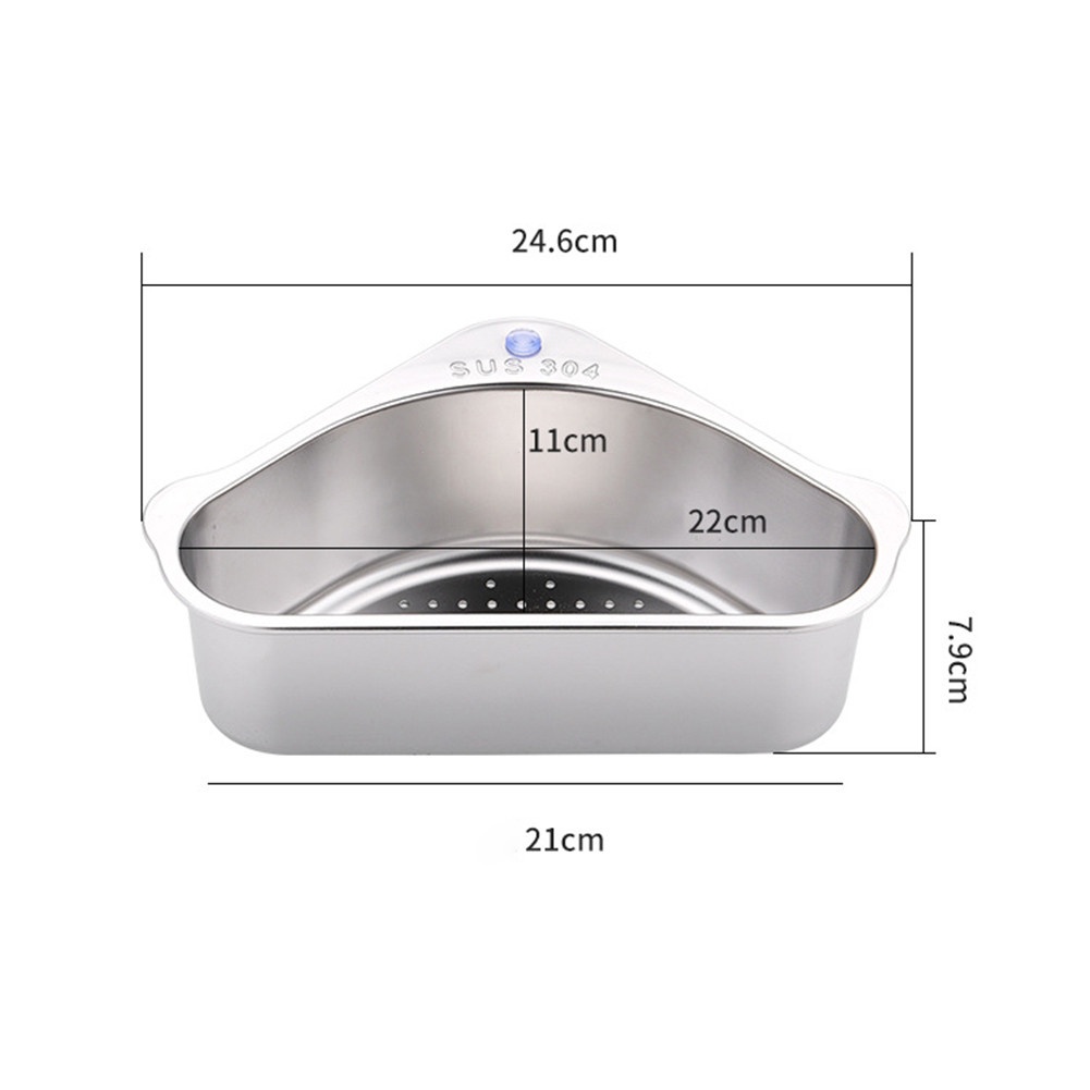 Rổ Inox 304 Đa Năng Hình Tam Giác Tiện Dụng