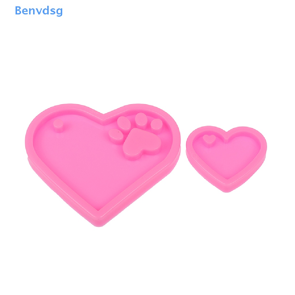 Khuôn silicone Hình Trái Tim Làm Móc Khóa DIY