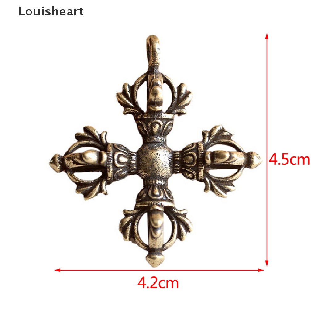 Louisheart Móc Khóa Hình Thánh Giá Bằng Đồng Thau Phong Cách Vintage