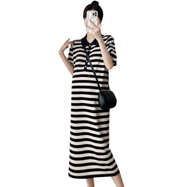 [Cửa Hàng Nhà Máy] Đầm Bầu Dáng Rộng Dài Vừa Kích Thước Lớn Phong Cách Mới Mùa Hè Mát Mẻ