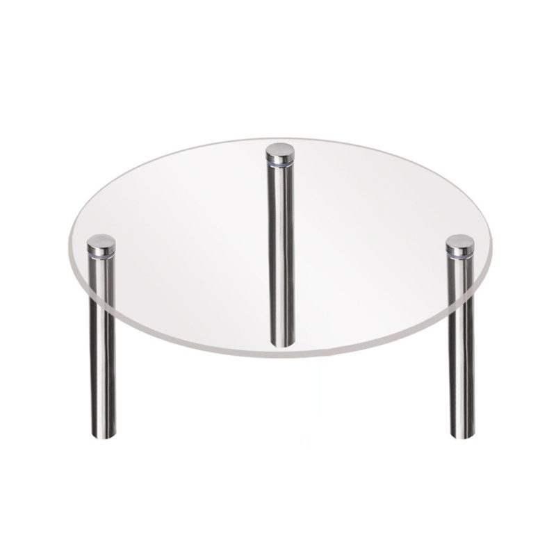 Giá Đỡ Bánh Cupcake Bằng Acrylic Trong Suốt Hình Tròn / Vuông Độc Đáo Trang Trí Tiệc Cưới / Sinh Nhật