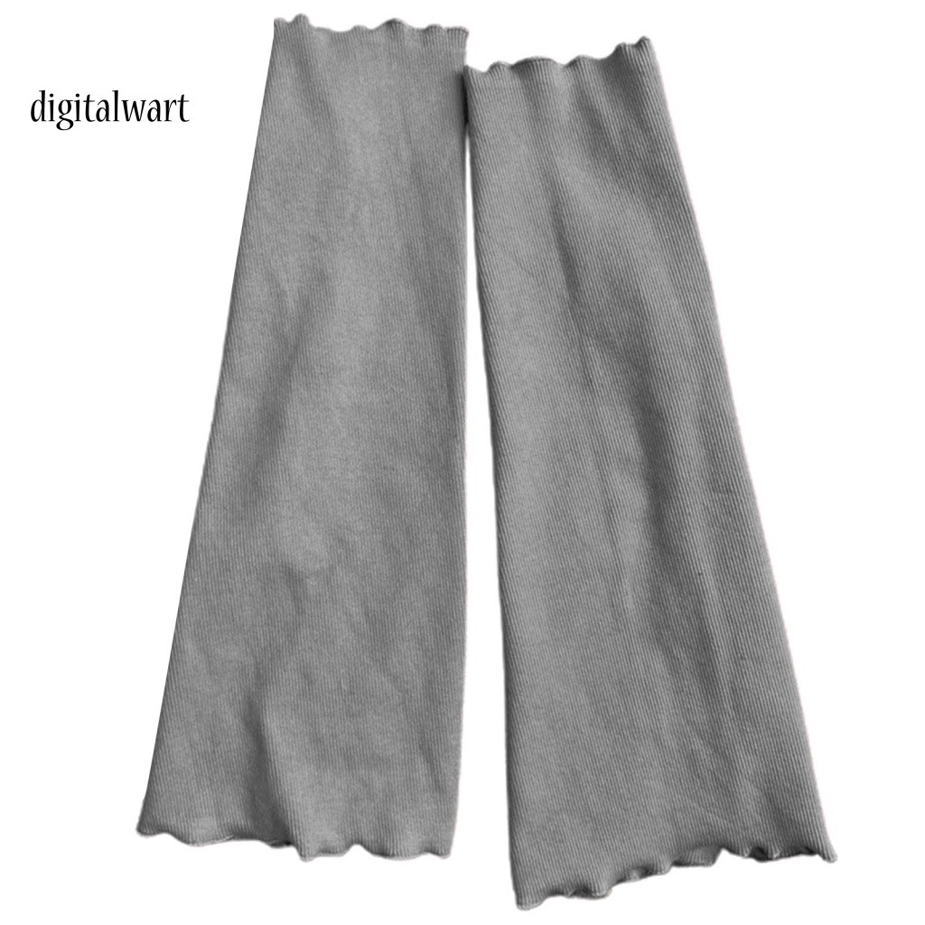 Kỹ Thuật Số| 1 Đôi Tất Dệt Kim Giữ Ấm Chân Co Giãn Màu Trơn Phong Cách Lolita