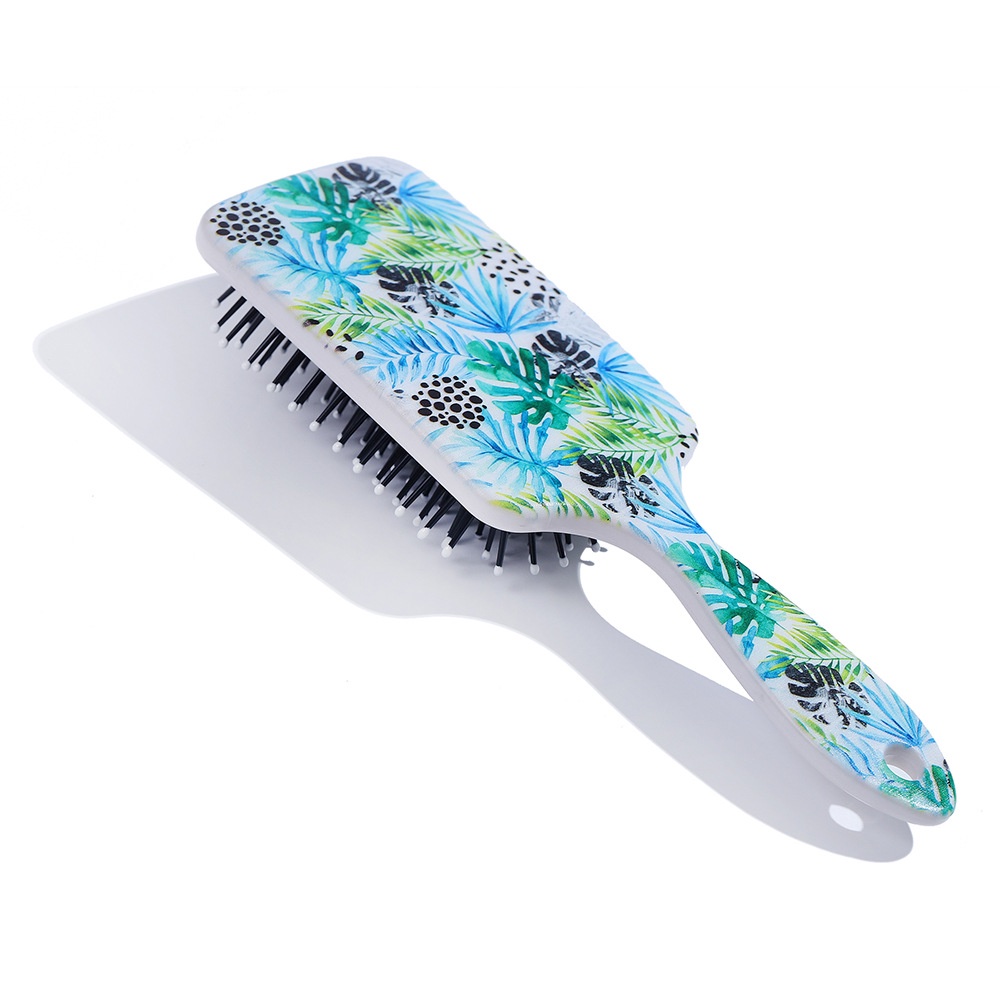 [Hàng Có Sẵn!!]Lược Chải Tóc Dạng Túi Khí Hình Vuông Họa Tiết Rằn Ri Mát Xa Da Đầu Mịn Màng Làm Quà Tặng Cho Trẻ Em