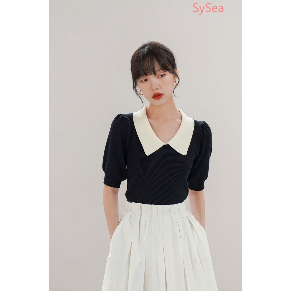 Áo Sơ Mi Tay Phồng Cổ Bẻ Thời Trang Mùa Hè Phong Cách Retro Cho Nữ