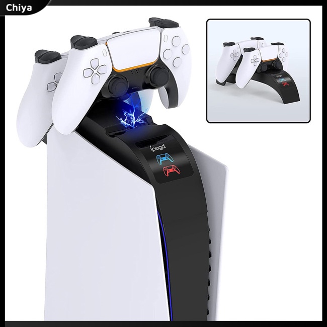 Bộ Sạc Nhanh Cho Tay Cầm Chơi Game Ps5 Có Đèn Led Hiển Thị