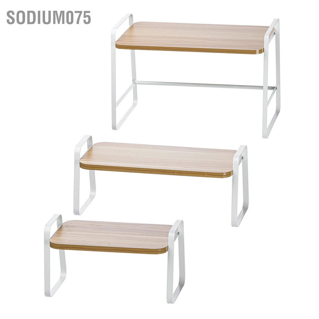 Kệ Đựng Đồ Bằng Gỗ Và Kim Loại Có Thể Xếp Chồng Lên Nhau Tiện Dụng Cho Gia Đình