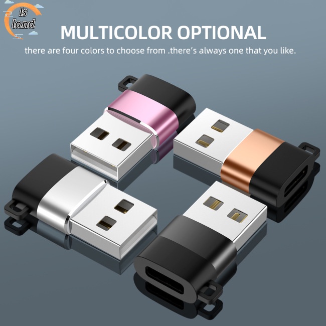 Đầu Chuyển Đổi Cổng Type-c Sang Usb 56k Có Dây Xích Chống Rối Tiện Dụng
