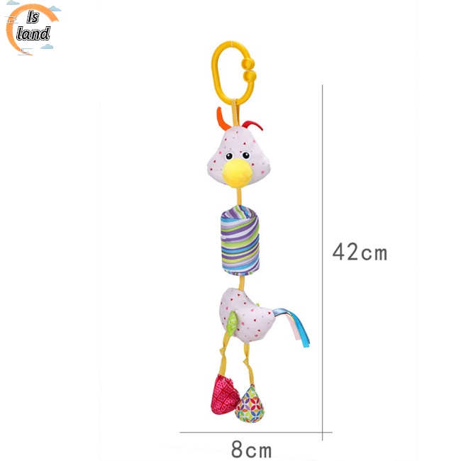 Đồ Chơi Thú Nhồi Bông Treo Xe Đẩy Em Bé Họa Tiết Hoạt Hình