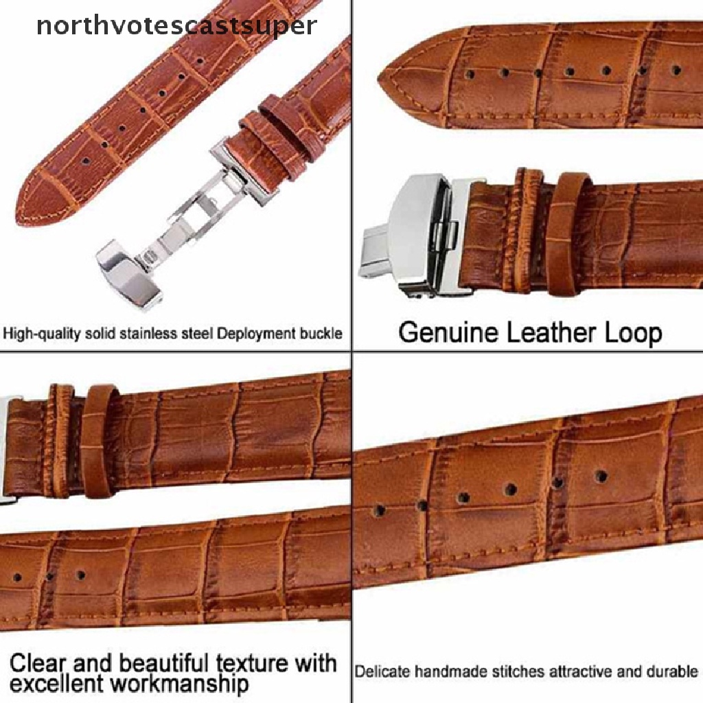 Dây Đeo Bằng Da Thật Cho Đồng Hồ Northvotescastsuper 12mm-22mm