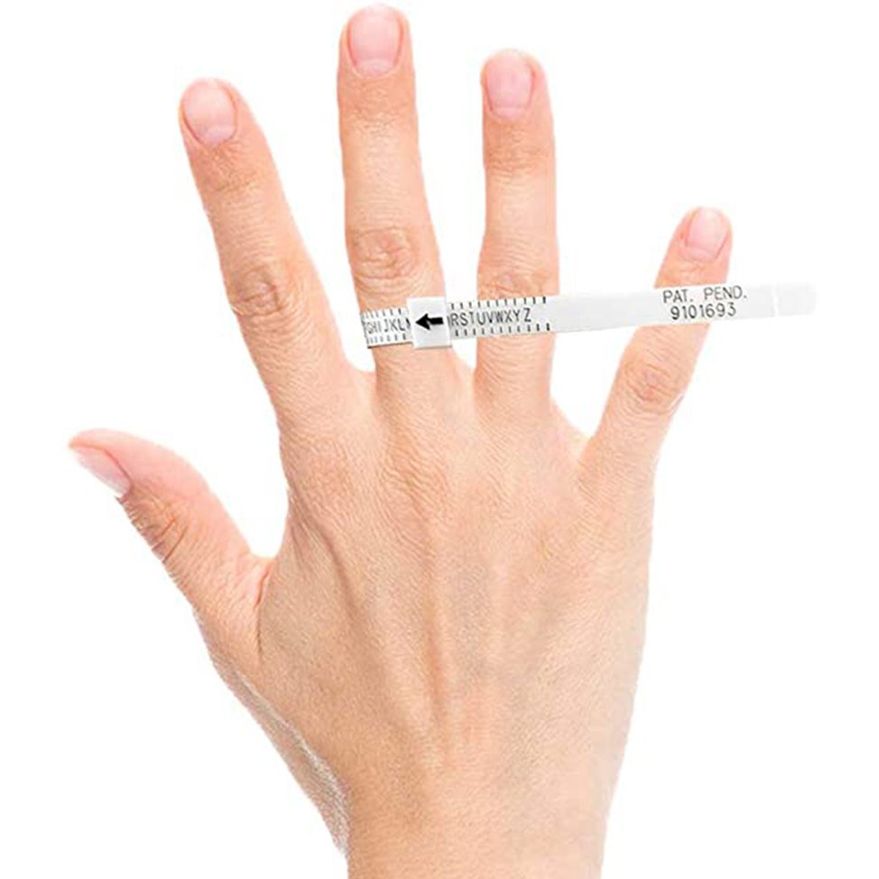 Size Ring Sizer Measure Finger Size Plastic Finger Sizing Measurement Belt