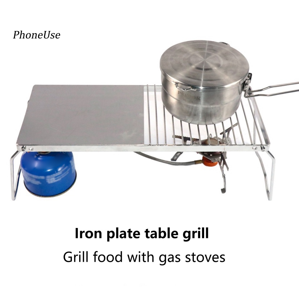 Bếp Nướng Bbq Bằng Da PU Có Thể Gấp Gọn Tiện Dụng Mang Theo Cắm Trại