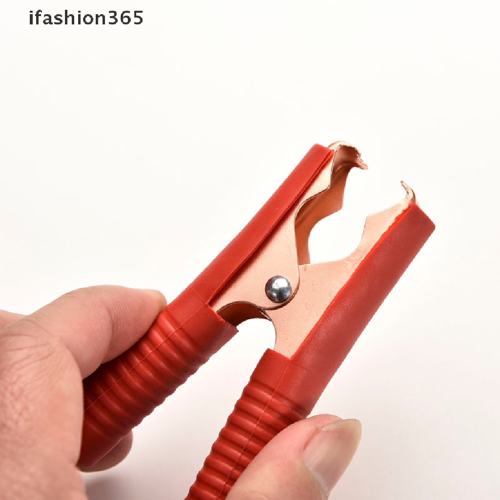 Set 2 Kẹp Cá Sấu Thử Điện 100A 90mm Bằng Kim Loại Chuyên Dụng Cho Xe Hơi ifashion365