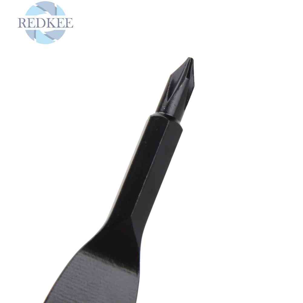 Set 2 Tua Vít Mini EDC Bằng Kim Loại Có Rãnh Chữ Thập