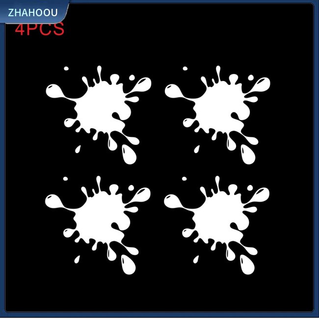 ☃Phụ Kiện Trang Trí Nhà Cửa Độc Đáo Sáng Tạo☃ Bộ 4 Đề Can Vinyl Hình Giọt Nước Vui Nhộn Trang Trí Xe Hơi