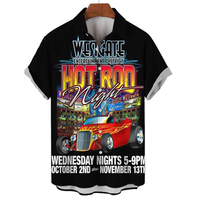 Áo Sơ Mi Tay Ngắn In Họa Tiết 3D Phong Cách Hawaii Thời Trang Đi Biển 2023 Cho Nam