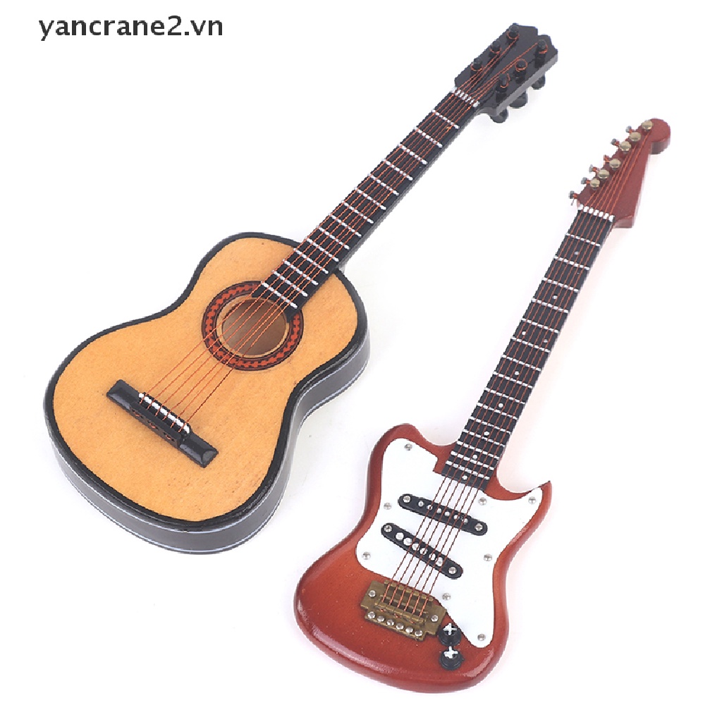 Đồ Chơi Đàn Ghita Điện Tử Có Chân Đứng Cho Búp Bê 1 / 6 1 / 6