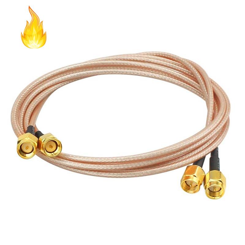 Set 2 Dây Cáp Đồng Trục RG316 Nối Dài SMA Male Với SMA Và WiFi Dài 100cm
